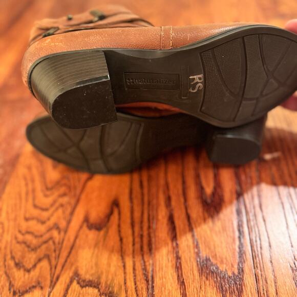 Naturalizer Kepler Women's 9.5 Brown Leather Closed Toe Booties Boho Western - Picture 12 of 13